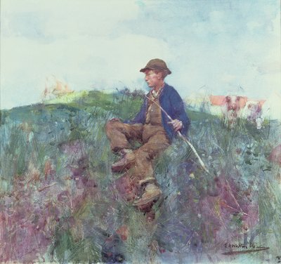 Il pastorello, 1886 da Edward Arthur Walton