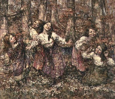 Fanciulle di febbraio da Edward Atkinson Hornel
