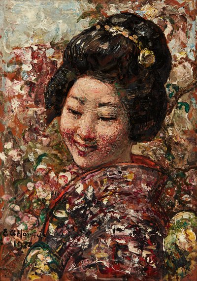 Ragazza giapponese da Edward Atkinson Hornel