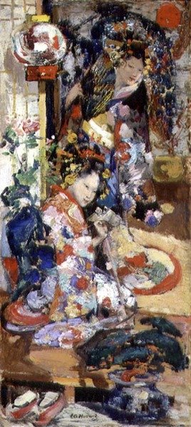 Ragazze giapponesi da Edward Atkinson Hornel