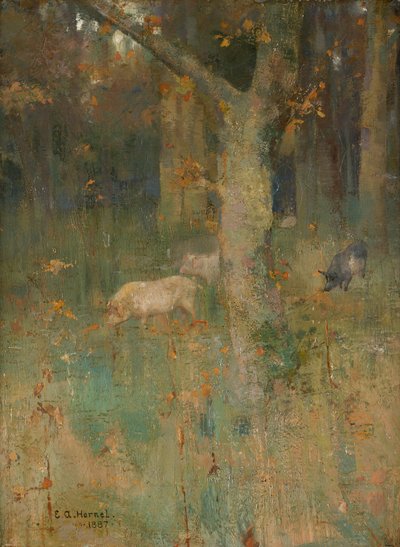 Maiali nel bosco da Edward Atkinson Hornel