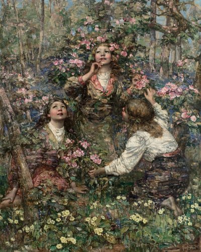 Il canto del merlo, c.1908 da Edward Atkinson Hornel