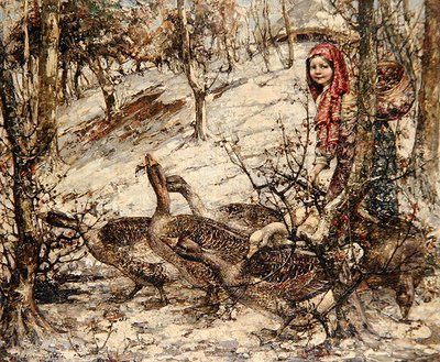 La ragazza delle oche da Edward Atkinson Hornel