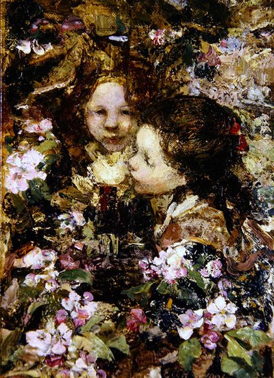 Due ragazze tra i fiori da Edward Atkinson Hornel