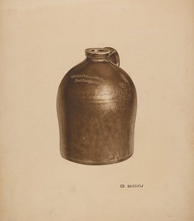Boccale di latte in ceramica da Edward Bashaw