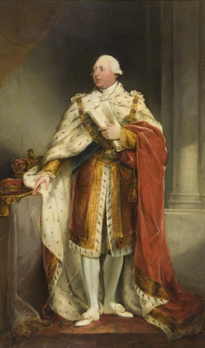 Ritratto di Giorgio III, c.1810-15 da Edward Bird