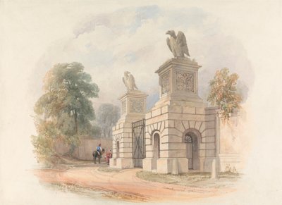 Progetto per un cancello del parco da Edward Blore