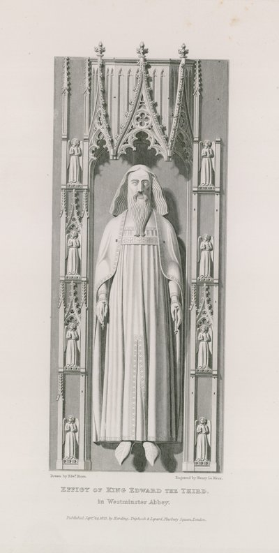 Effigie del re Edoardo III da Edward Blore