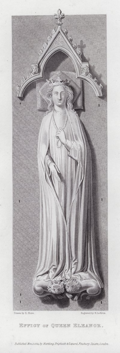 Effigie della Regina Eleonora da Edward Blore