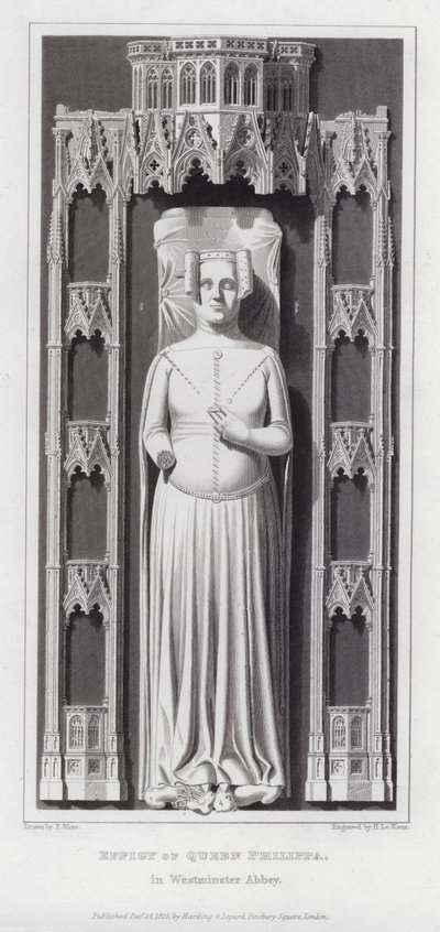 Effigie della Regina Filippa, nell