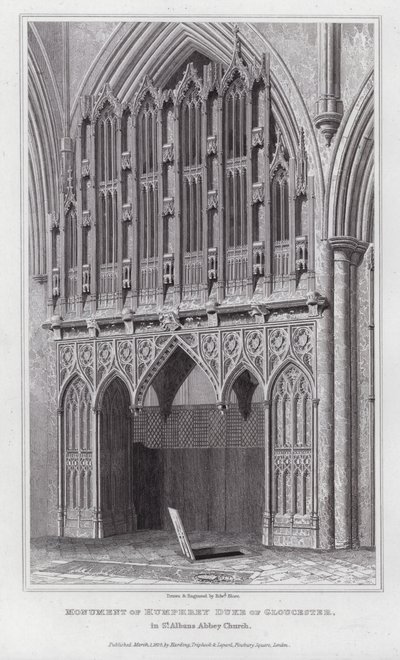 Monumento di Humphrey Duca di Gloucester, nella chiesa abbaziale di St Albans da Edward Blore