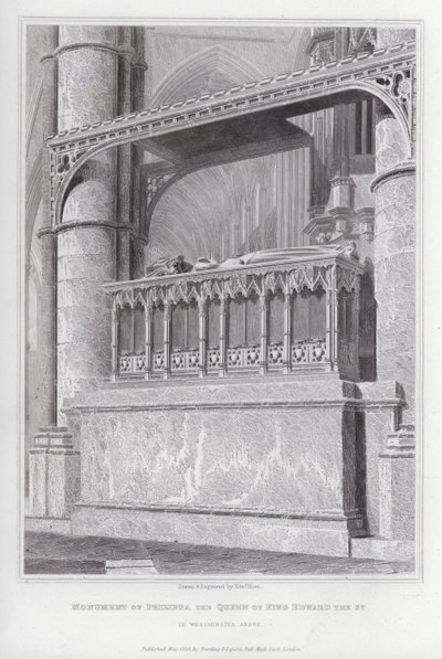 Monumento di Philippa, regina di re Edoardo III, nell