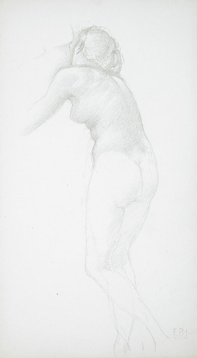 Nudo femminile visto di schiena da Edward Burne-Jones