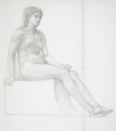 Gambe di una donna nuda da Edward Burne-Jones