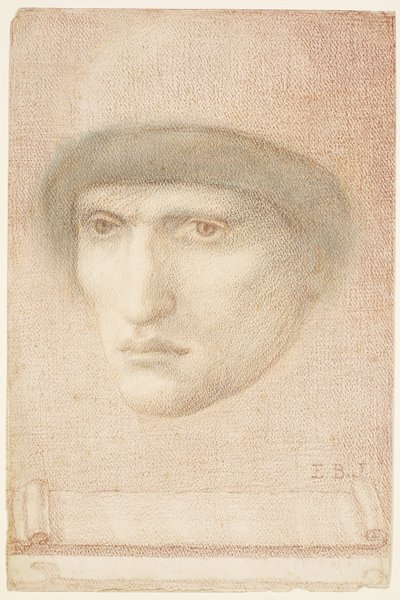 Ritratto maschile - possibilmente Dante o studio per la serie di San Giorgio da Edward Burne Jones