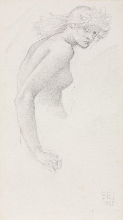 Studio di una figura femminile da Edward Burne-Jones