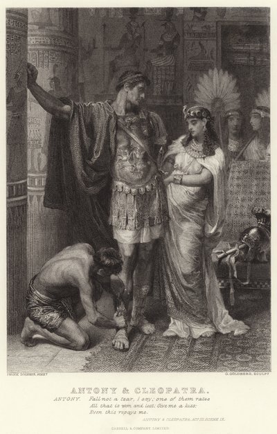 Antonio e Cleopatra, Antonio e Cleopatra, Atto III, Scena IX da Edward Burne Jones