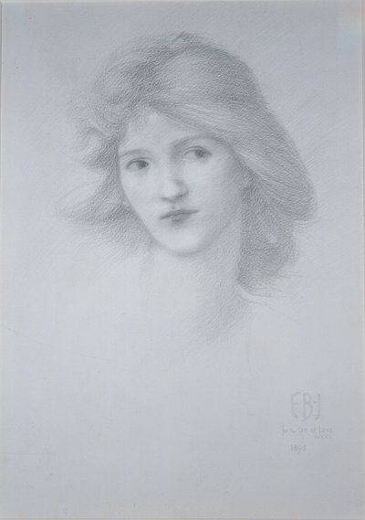Testa femminile: studio per 