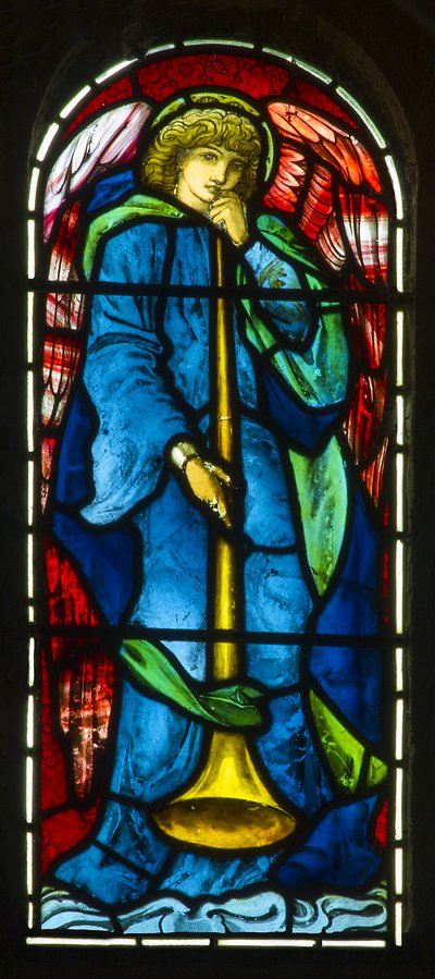 Hoarwithy, St Catherine, Angelo trombettista da Edward Burne Jones