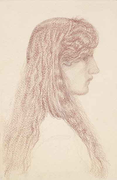 Maria Zambaco - Studio di profilo da Edward Burne Jones