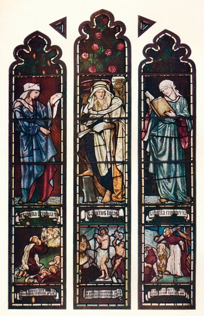 Finestra della Sibilla, Cappella del Jesus College, Cambridge da Edward Burne Jones