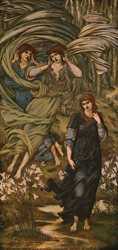 油絵 Edward Burne-Jones_ タイトル不明 ma1957-