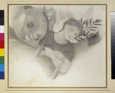 Studio per una testa in I giorni della creazione da Edward Burne Jones