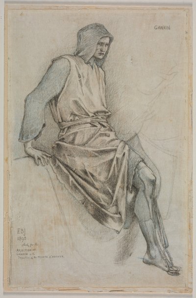 Studio per il Fallimento di Gawain dai Arazzi del Santo Graal da Edward Burne Jones