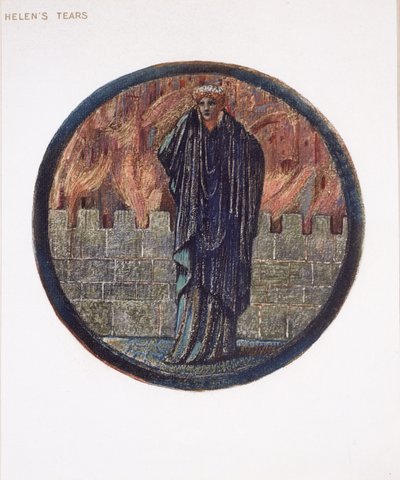 Il libro dei fiori: XXV. Lacrime di Elena, 1905 da Edward Burne Jones
