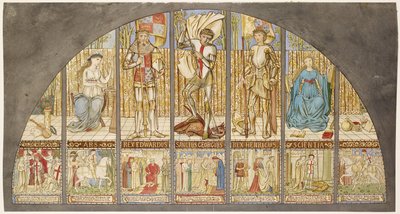 Guerre delle due rose - Edoardo IV, Enrico VI, San Giorgio con allegoria da Edward Burne Jones