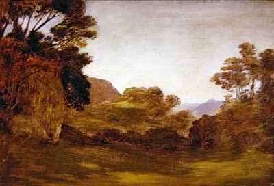 Una strada attraverso un paesaggio boscoso da Edward Calvert