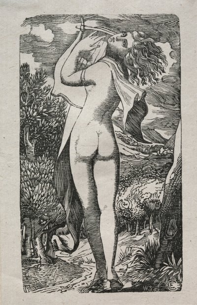 Baccante o Il suonatore di lira, 1829 da Edward Calvert