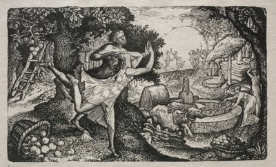La festa del sidro: Una visione di gioia e ringraziamento da Edward Calvert