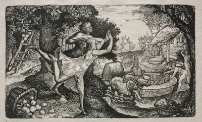 La Festa del Sidro: Una Visione di Gioia e Ringraziamento da Edward Calvert