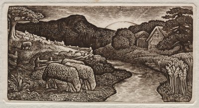 Le Pecore del Suo Pascolo da Edward Calvert