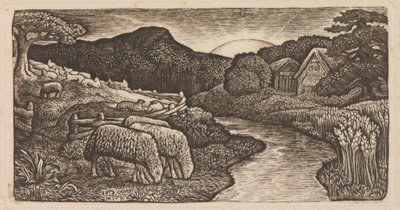 Le pecore del suo pascolo da Edward Calvert