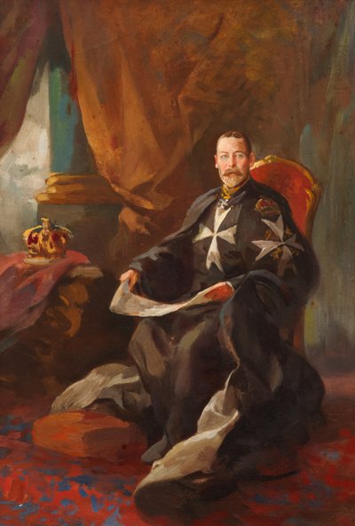 Studio per il ritratto di Re Giorgio V da Edward Caruana Dingli