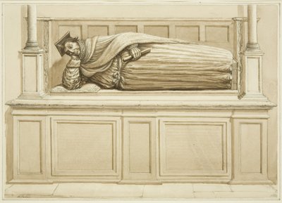 Effigie di Sir George Snygge nella Chiesa di San Stefano da Edward Cashin