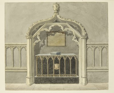Monumento a Mary Grosett nella cattedrale di Bristol da Edward Cashin