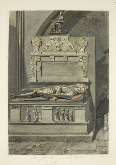Monumento a Sir Henry Newton e Lady Newton nella Cattedrale di Bristol da Edward Cashin