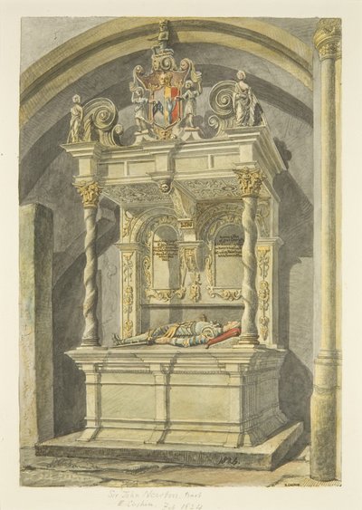Monumento a Sir John Newton, Bart., nella Cattedrale di Bristol da Edward Cashin