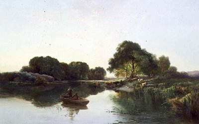Paesaggio Fluviale Boschivo da Edward Charles Williams