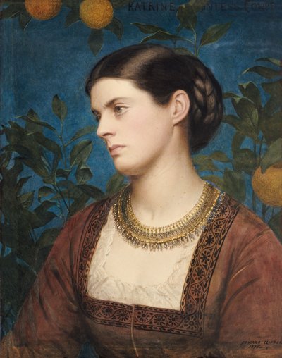 Katrine, Contessa Cowper, 1875 da Edward Clifford