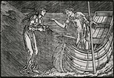 Il pedaggio di Caronte da Edward Coley (after) Burne Jones