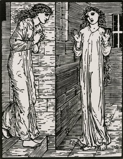 Arriva alla prima sorella da Edward Coley (after) Burne Jones