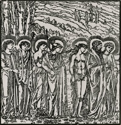 Ingresso tra gli dei da Edward Coley (after) Burne Jones
