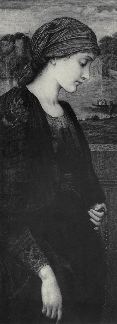 Flamma Vestalis, c.1887 (incisione su pergamena) da Edward Coley (after) Burne Jones