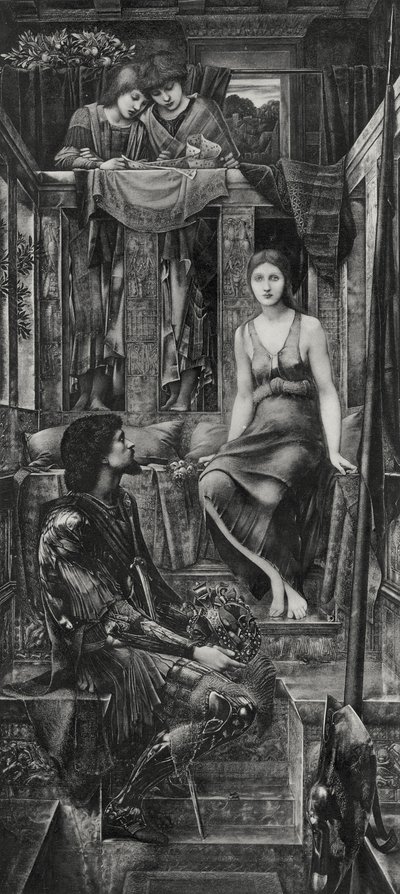Re Cophetua e la mendicante da Edward Coley (after) Burne Jones