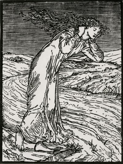 Psiche si getta nel fiume da Edward Coley (after) Burne Jones