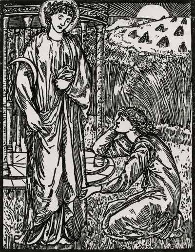 Psiche e Cerere da Edward Coley (after) Burne Jones